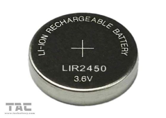 전자 사전을 위한 리튬 이온 LIR2450 3.6V 120 mah 버튼 전지